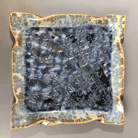 Macro crystalline Glazed Plate 10.5x10