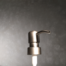 Soap Pump Top -Bird Head- Stainless Steel 1cc - Click Image to Close