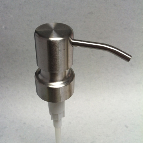 Stainless Steel metal soap pump top Ez pleaser Medium - Click Image to Close