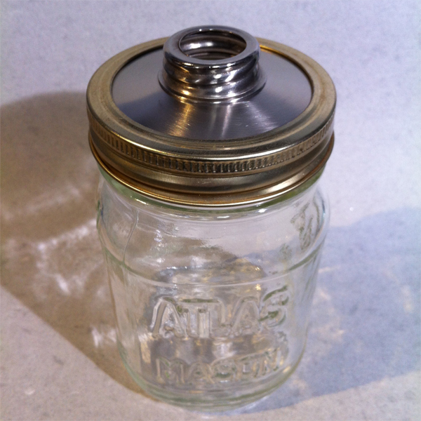 Mason Jar Distributeur de savon adaptateur en acier inoxydable