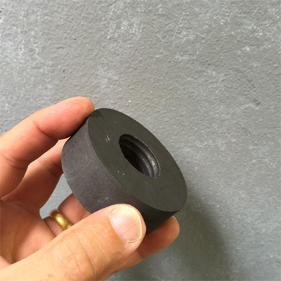 A high temperature graphite thread mold available from One Dream Design for making threads in hot blown glass