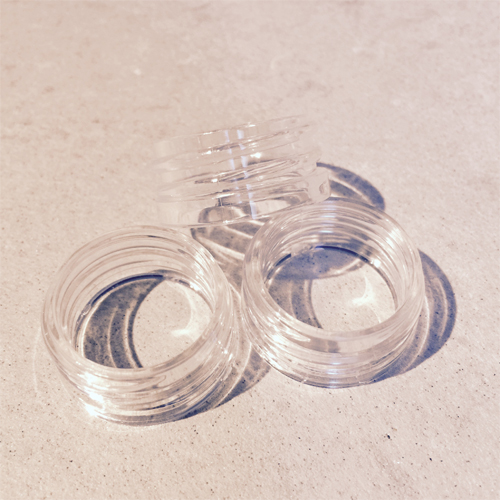 Glue Down collar rings- Clear fits 28/400