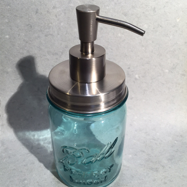 mason jar soap pump kit stainless 304 lid Inverted Cone Pump