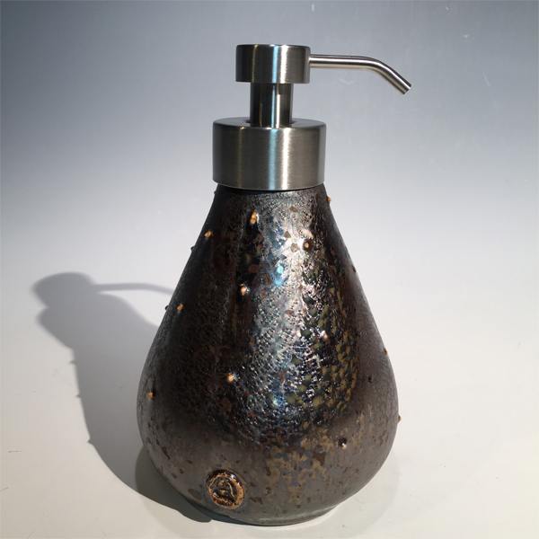 Conical Foaming Soap Pump in metallic oil spot glaze