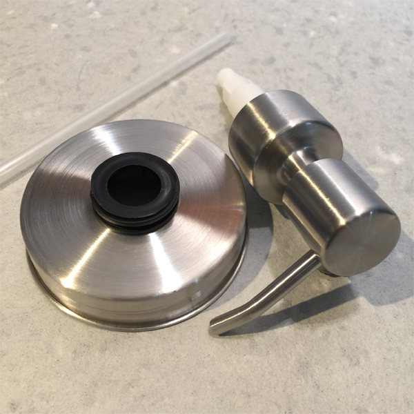 Low-Profile aus rostfreiem Einmachglas Pumpen-Kit