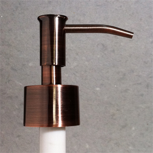 Soap Dispenser pump Classic Skinny Head - Copper Finish