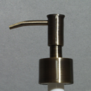 Brass pump dispenser head- Skinny Head Classic Brass