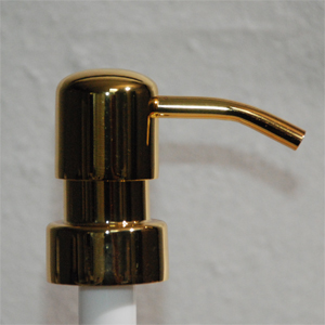 Gold soap dispenser Shiny gold Bird Head
