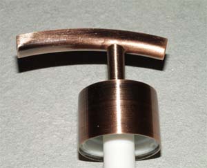 Copper lotion soap pump dispenser pump top