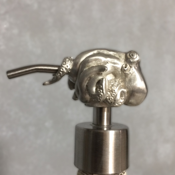  Sculptural Metal Octopus Soap Pump Head
